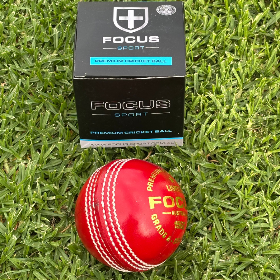 Focus LIMITED Series 156g Ball - 4pc Red - Australian Seam Focus LIMITED Series 156g Ball - 4pc Red - Australian Seam