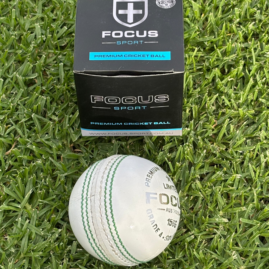 Focus LIMITED  Series 142g Balls - 4pc White - Australian Seam Focus LIMITED  Series 142g Balls - 4pc White - Australian Seam