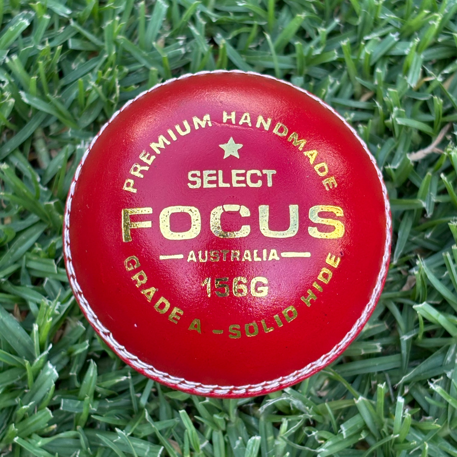 Focus SELECT Series 142g Ball - 2pc Red - Australian Seam Focus SELECT Series 142g Ball - 2pc Red - Australian Seam