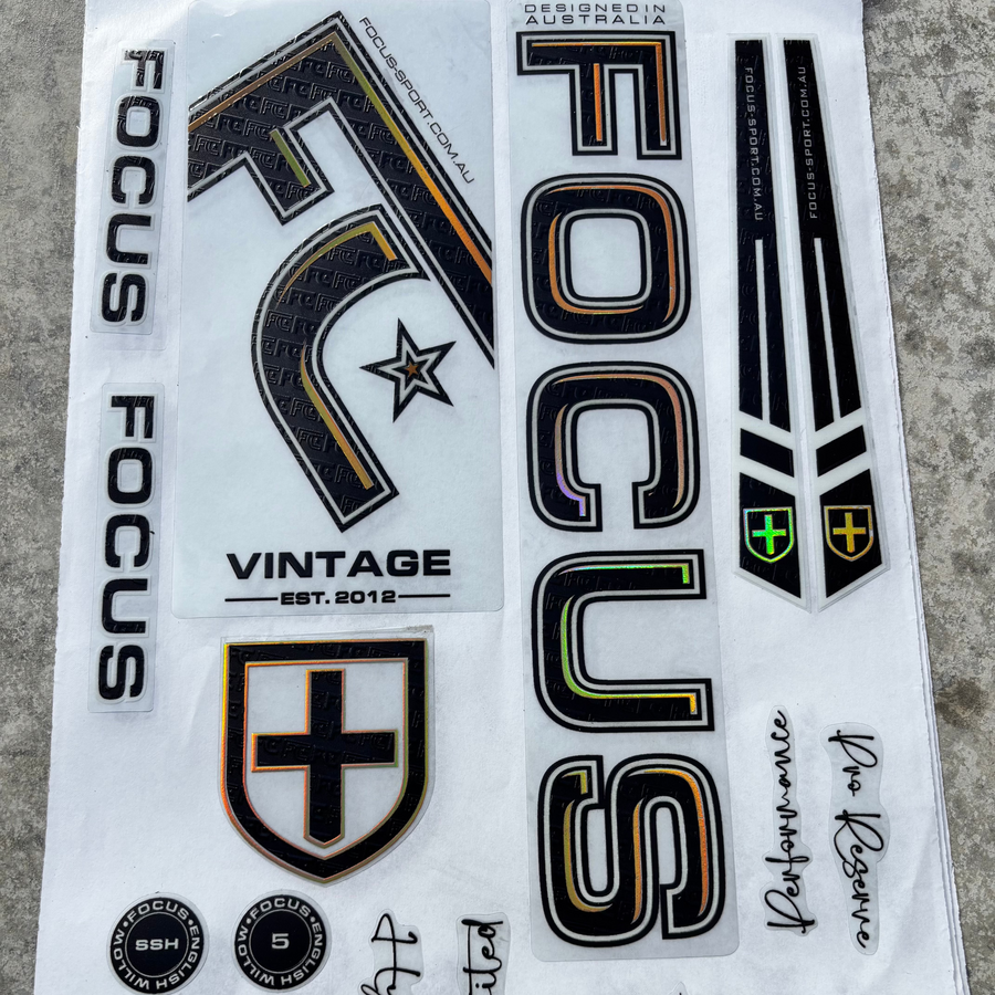 Focus FC VINTAGE Bat Stickers