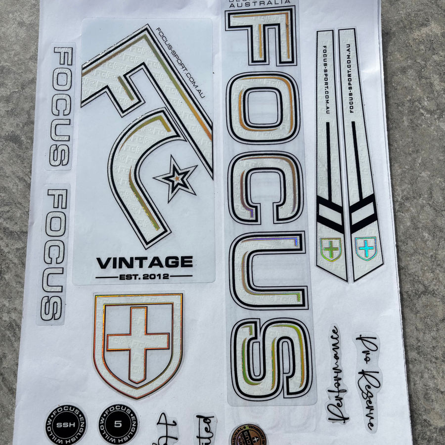 Focus FC VINTAGE Bat Stickers