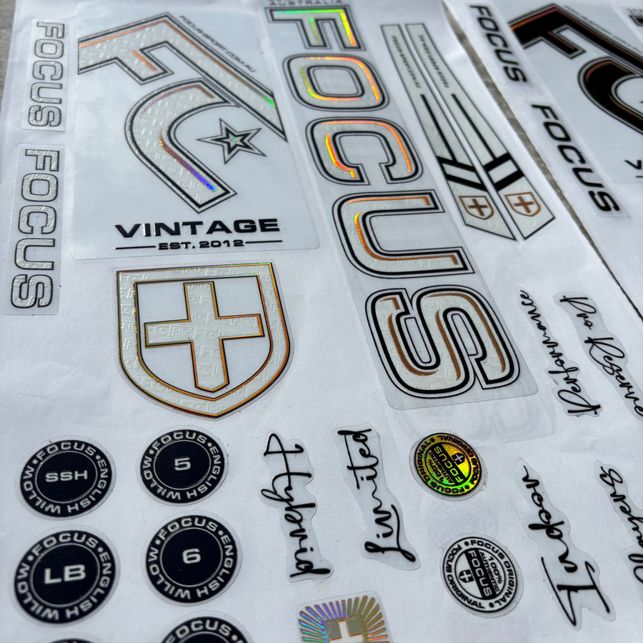 Focus FC VINTAGE Bat Stickers