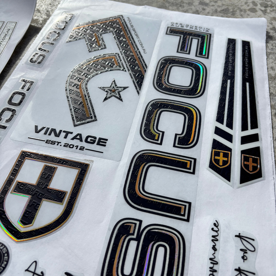 Focus FC VINTAGE Bat Stickers