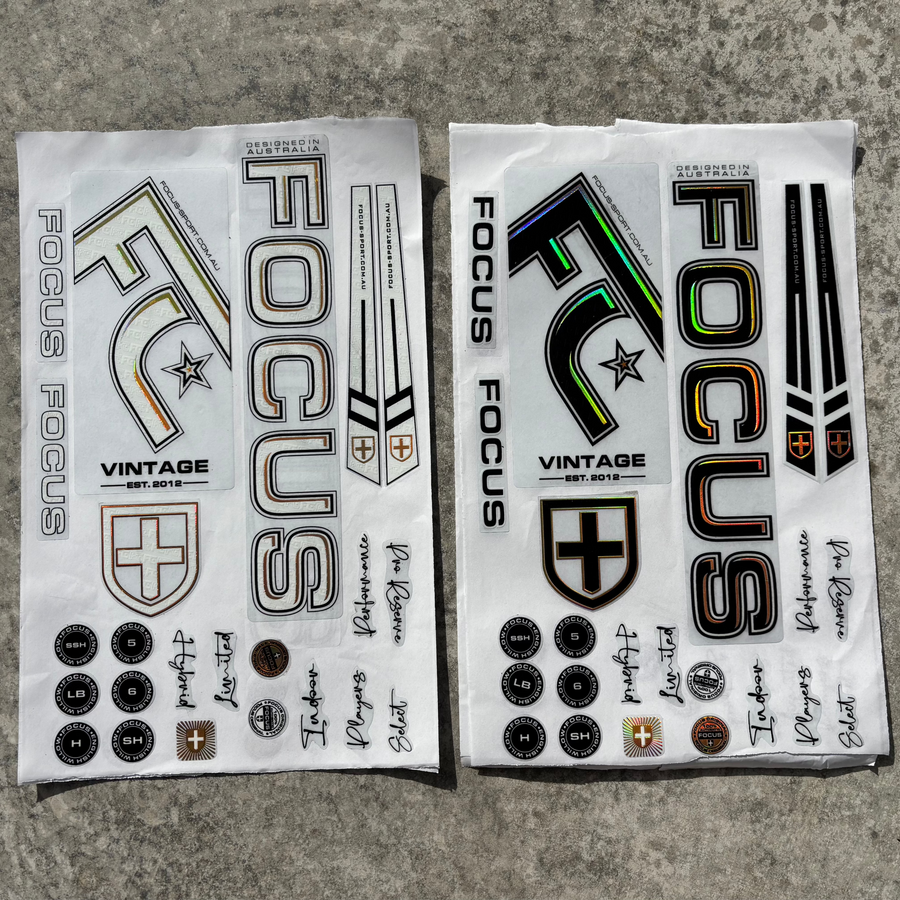 Focus FC VINTAGE Bat Stickers
