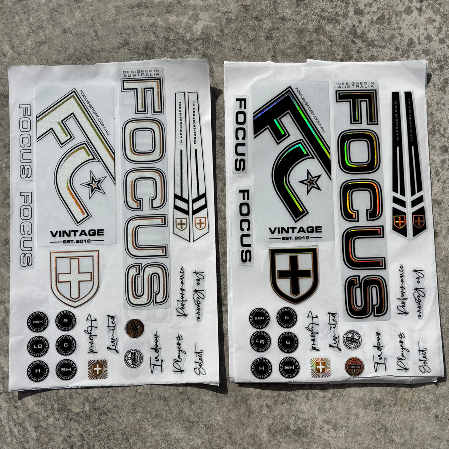 Focus FC VINTAGE Bat Stickers