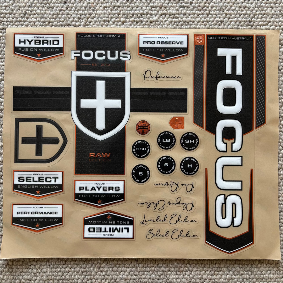 Focus Bat Stickers
